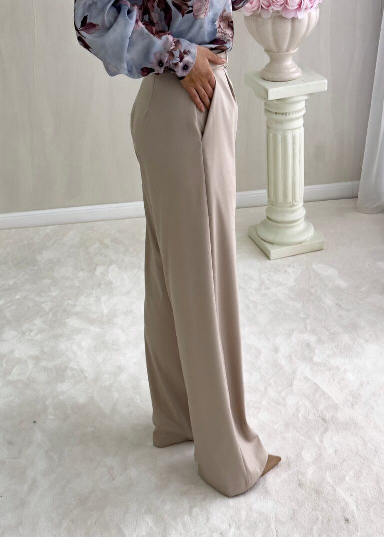 Beige Simple trousers