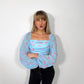 Blue Rosalie Floral Blouse