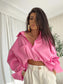 Pink Over Spring Pocket Shirt