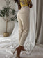 Beige Mom Fit Jeans