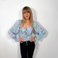 Blue Floral Romance Blouse