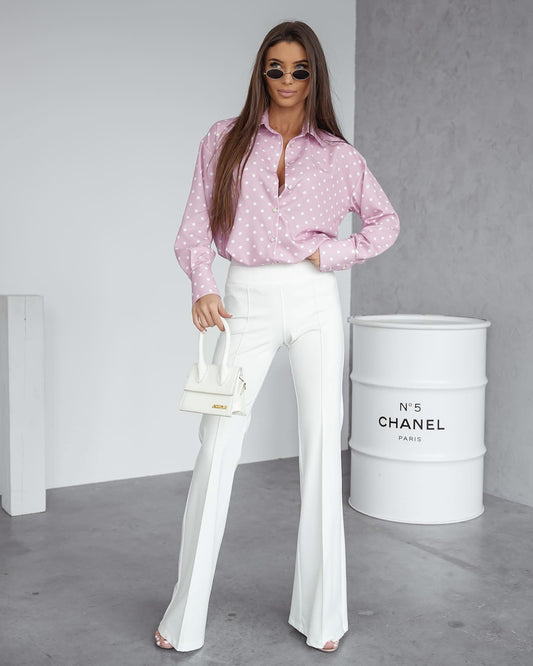 LAURA Shirt – Pink Spotty