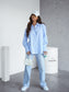 MIA Oversized Shirt – Blue Stripes