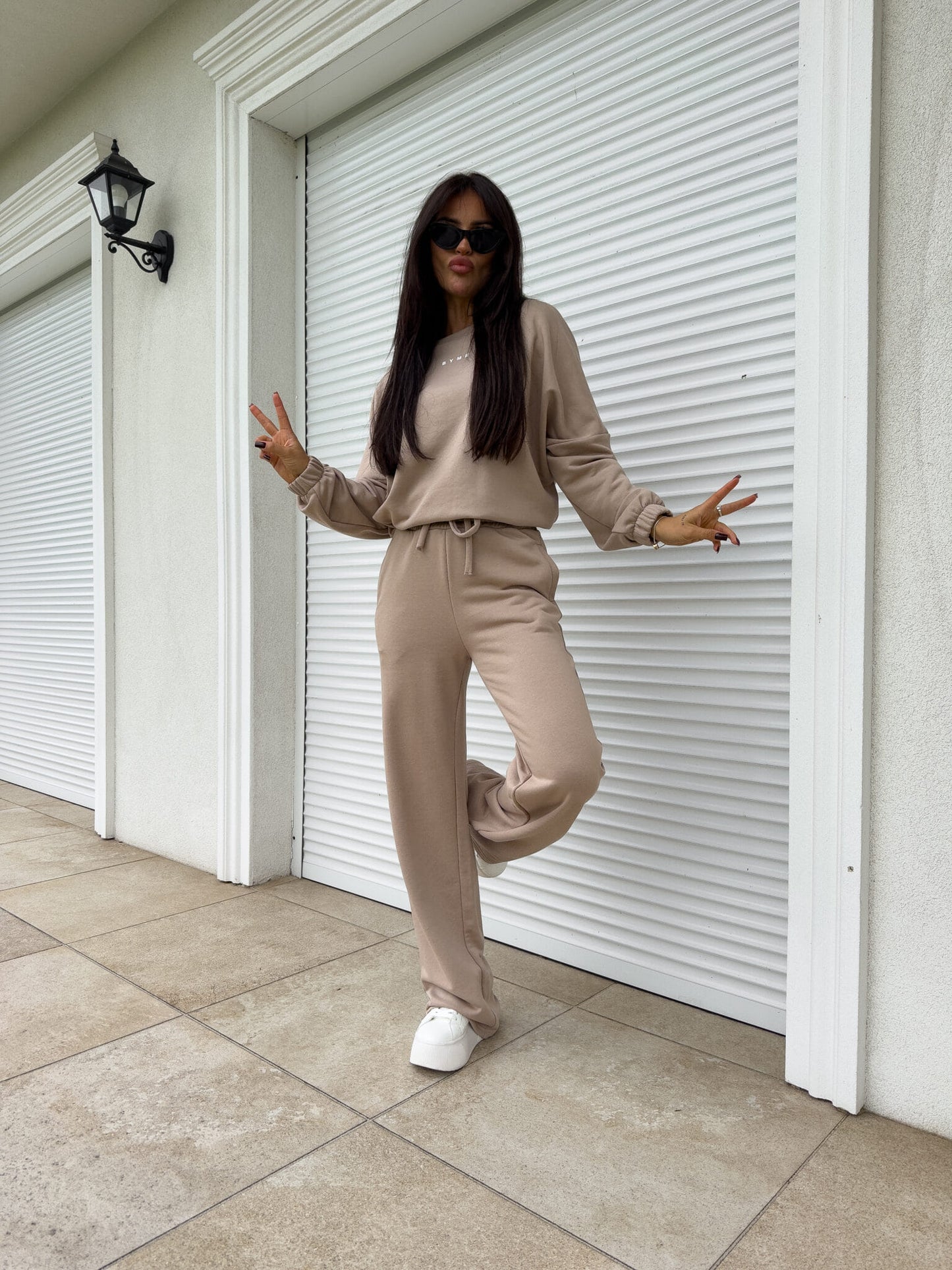Beige Sydney Tracksuit Set