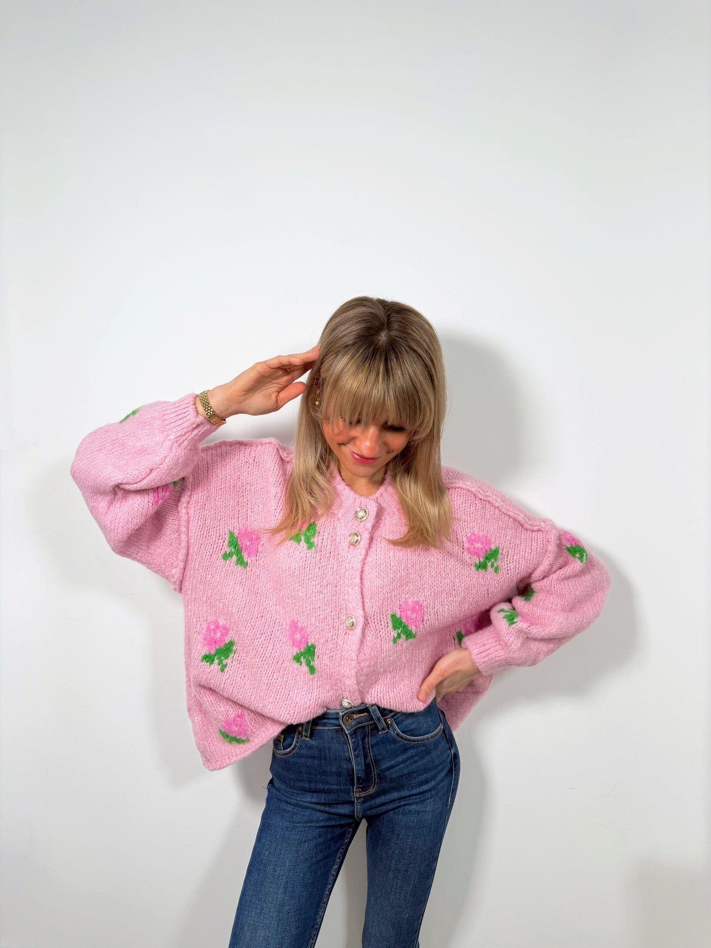 Blossom Bliss Pink Cardigan