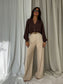 RUFFLES Shirt – Brown