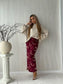 Floral burgundy Vogue skirt