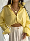 Yellow Lemon Over Spring Pocket Shirt