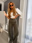 Khaki Elite Stripe Trousers