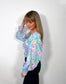 Blue Floral Romance Blouse