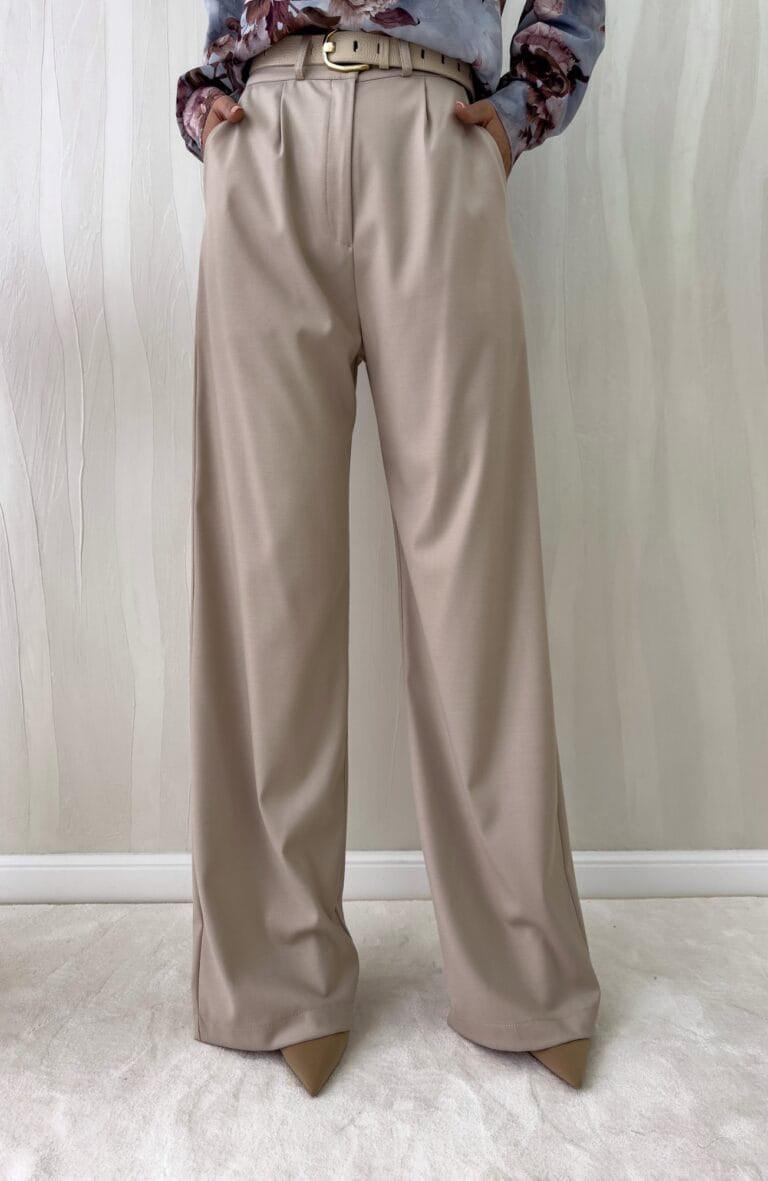 Beige Simple trousers