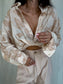 Beige embroidered Over Spring Pocket Shirt