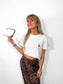 Cherry Minimal Heart Tee