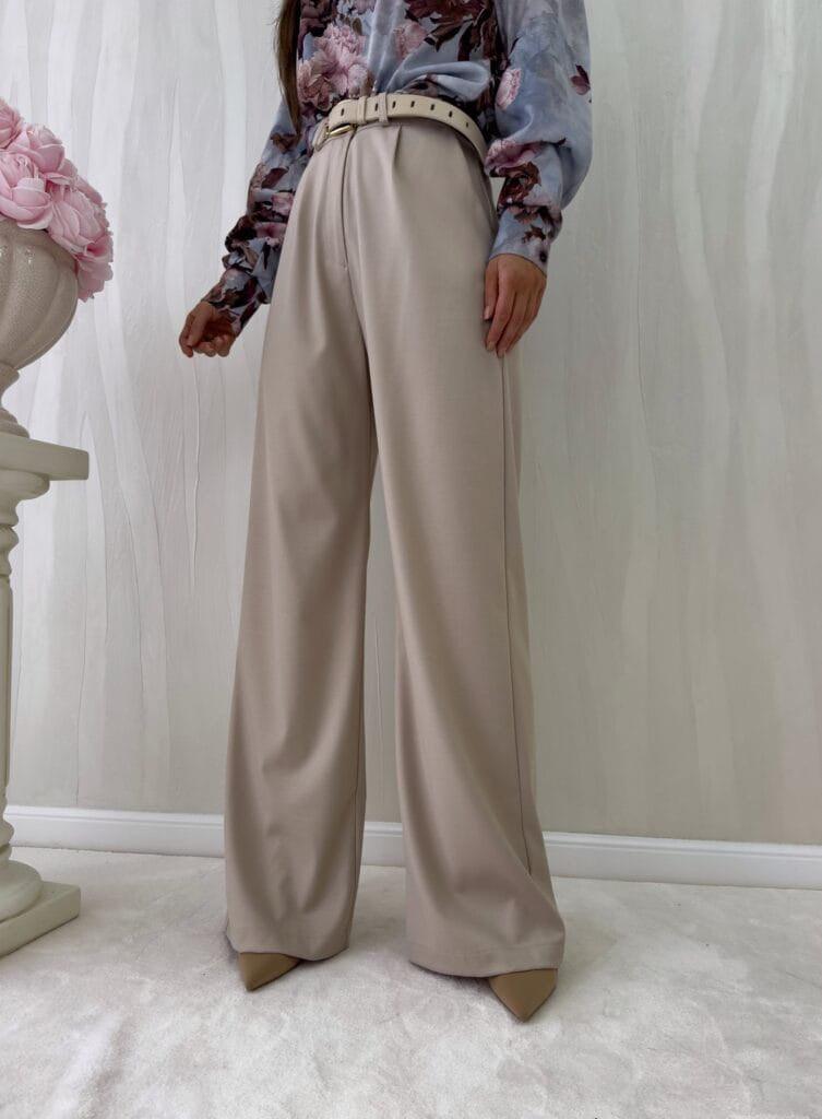 Beige Simple trousers