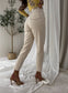 Beige Mom Fit Jeans