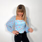 Blue Rosalie Floral Blouse