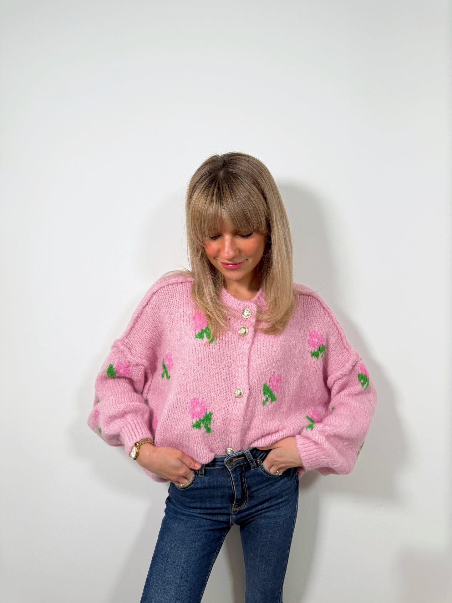 Blossom Bliss Pink Cardigan