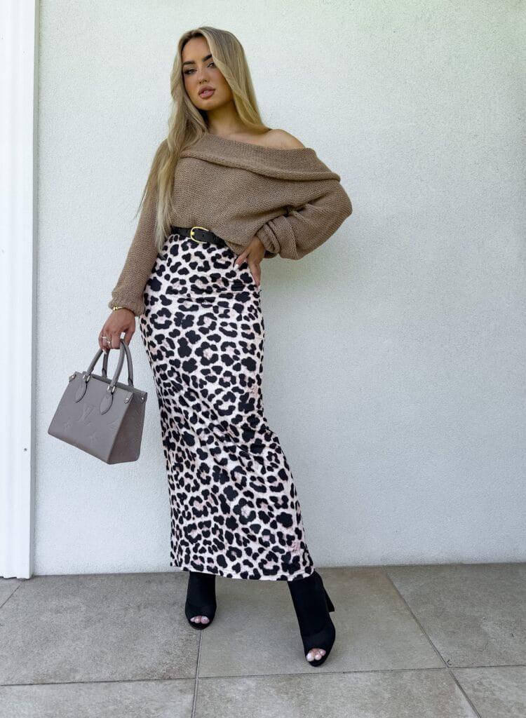 Cheetah beige Vogue skirt