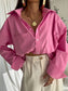 Pink Over Spring Pocket Shirt