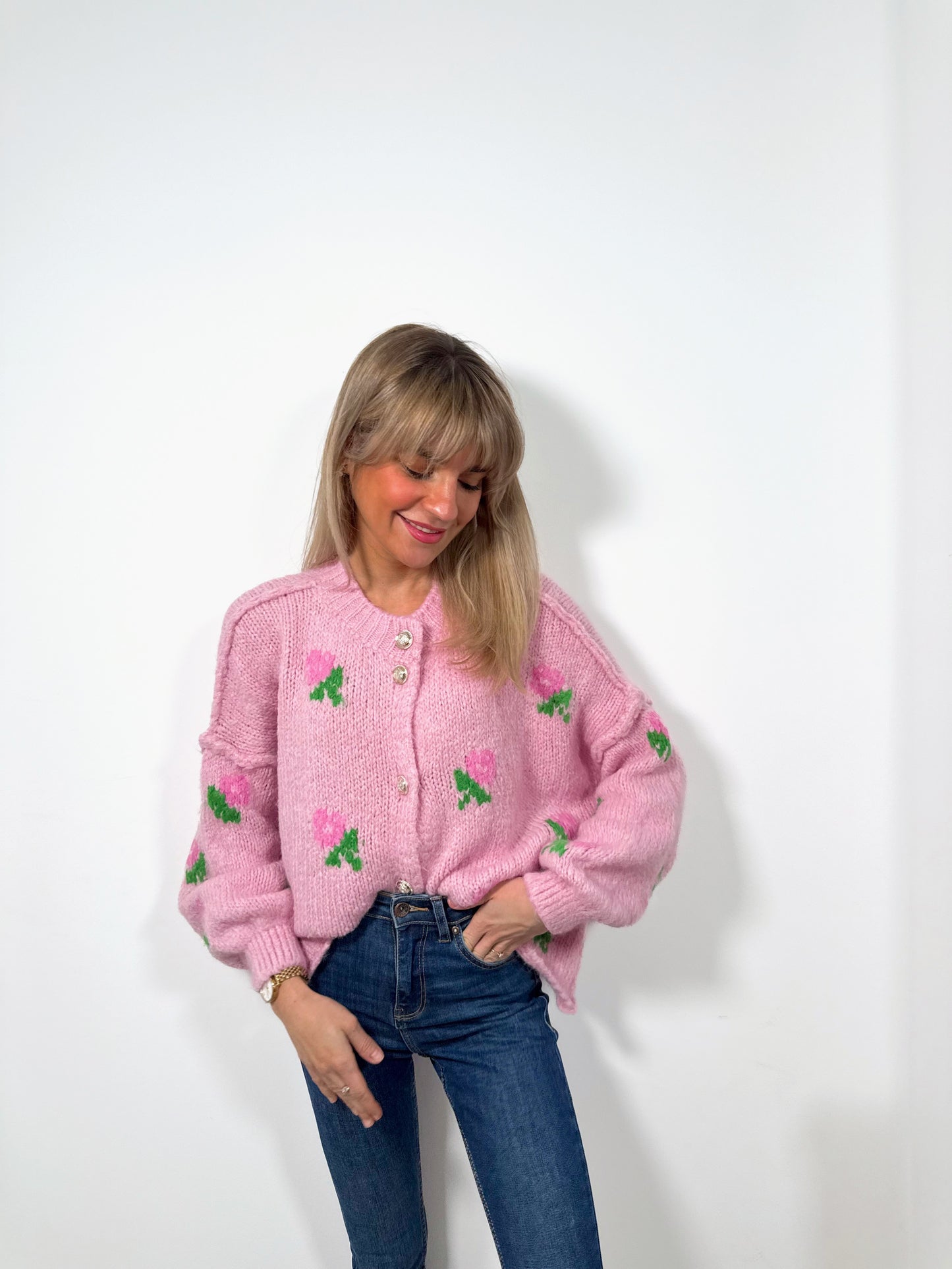 Blossom Bliss Pink Cardigan