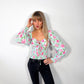 Mint Green Floral Romance Top