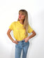 Yellow Minimal Heart Tee