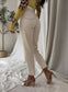 Beige Mom Fit Jeans