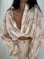Beige embroidered Over Spring Pocket Shirt