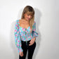 Blue Floral Romance Blouse
