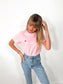 Pink Minimal Heart Tee
