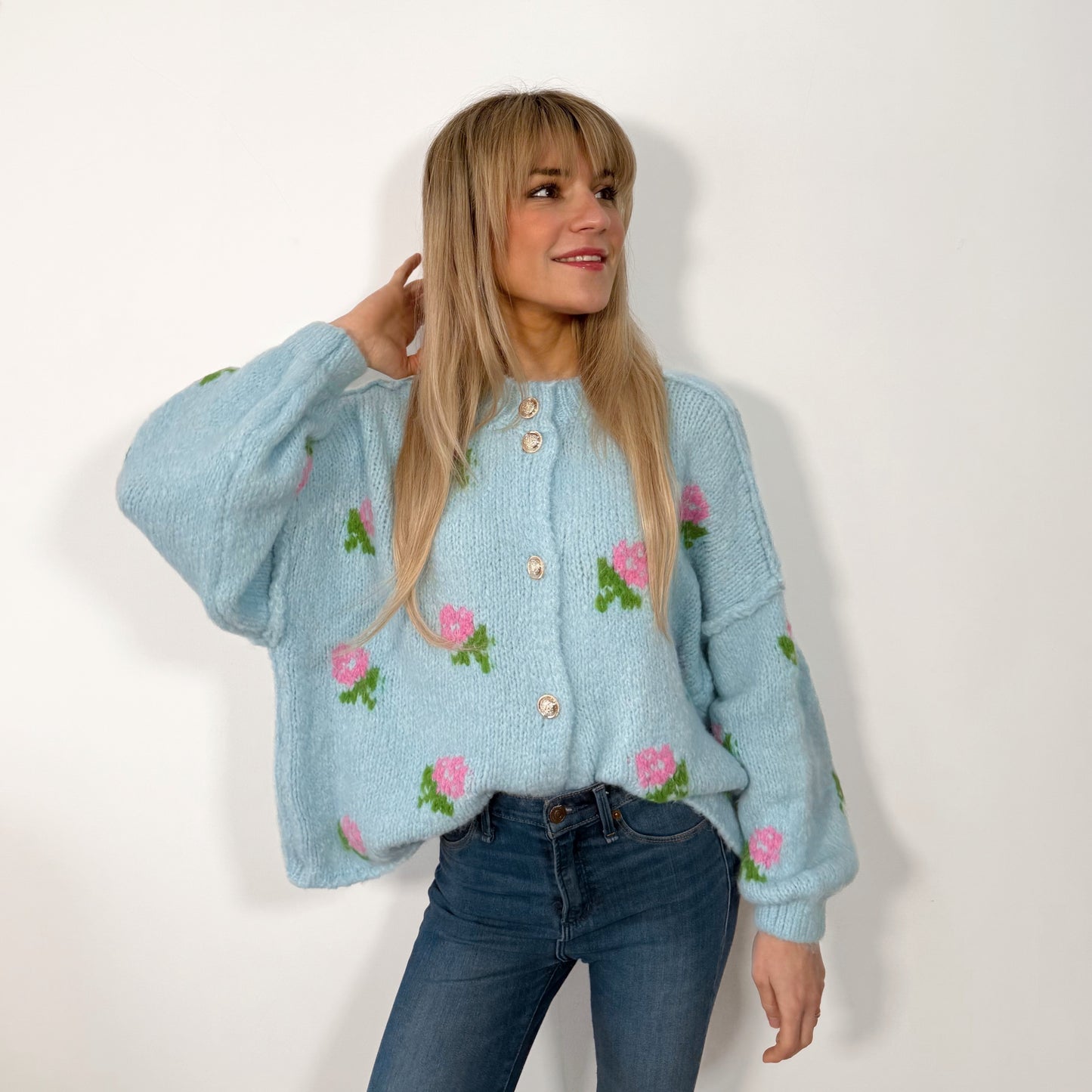 Blossom Bliss Blue Cardigan