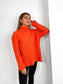 ORANGE OVERSIZE ROLL NECK JUMPER