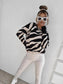 Black Zebra Print Jumper