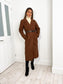 LONG BELTED CHOCOLATE COAT