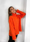 ORANGE OVERSIZE ROLL NECK JUMPER