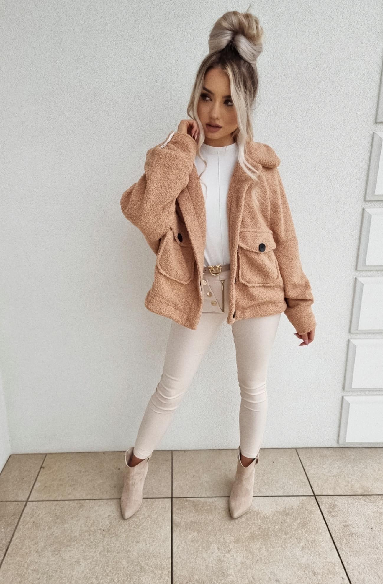 Camel Teddy Bear Coat