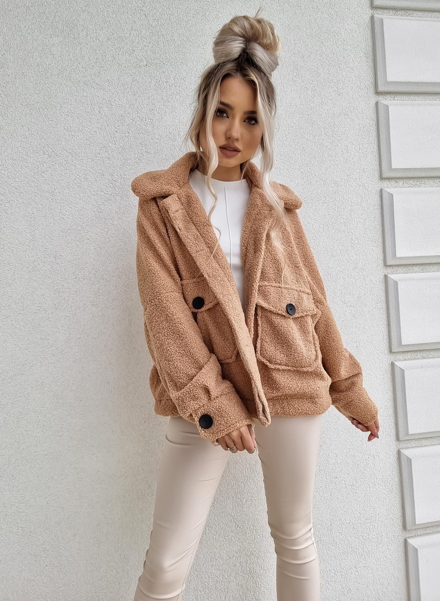 Camel Teddy Bear Coat