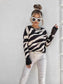 Black Zebra Print Jumper