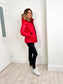 QUILTED RED COAT