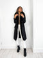 LONG BLACK PARKA COAT