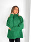 GREEN OVERSIZE ROLL NECK JUMPER